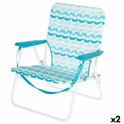 Sedia da Spiaggia Aktive 45 x 70 x 40 cm (2 Unità)