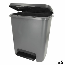 Secchio della spazzatura Curver Grigio scuro Plastica 25 L (5 Unità)