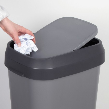 Secchio della spazzatura Curver Grigio scuro Plastica 50 L (6 Unità)