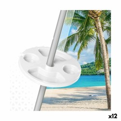 Ombrellone con Porta bicchieri da spiaggia Aktive 29,5 x 8 x 29,5 cm Ombrellone (12 Unità)