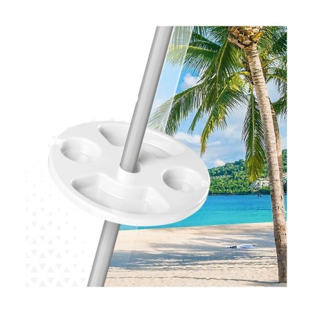 Ombrellone con Porta bicchieri da spiaggia Aktive 29,5 x 8 x 29,5 cm Ombrellone (12 Unità)