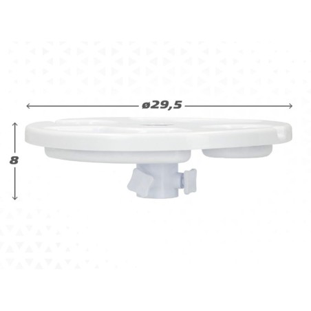 Ombrellone con Porta bicchieri da spiaggia Aktive 29,5 x 8 x 29,5 cm Ombrellone (12 Unità)