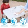 Tavolo per Bambini Lifetime Crema Pieghevole Picnic 82,5 x 53,5 x 90 cm Acciaio Plastica
