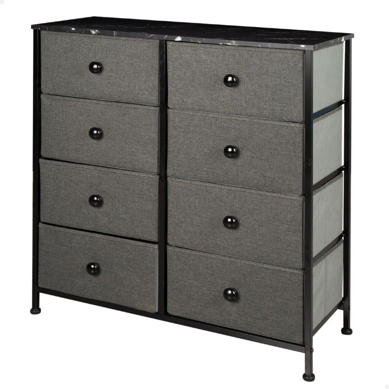 Cassettiera Max Home Grigio Marmo 80 x 81 x 30 cm Cassettiera Max Home Grigio Marmo 80 x 81 x 30 cm
