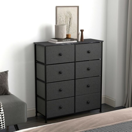 Cassettiera Max Home Grigio Marmo 80 x 81 x 30 cm