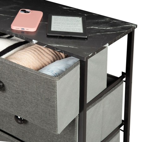 Cassettiera Max Home Grigio Marmo 80 x 81 x 30 cm