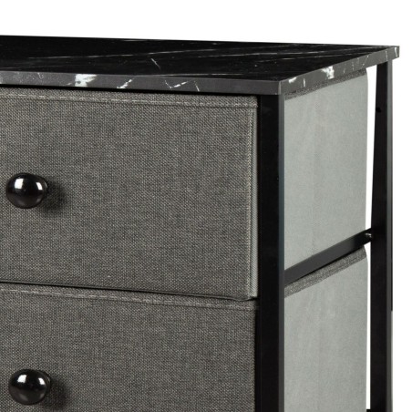 Cassettiera Max Home Grigio Marmo 80 x 81 x 30 cm
