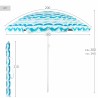 Ombrellone Aktive Argentato 200 x 200 x 200 cm (4 Unità)