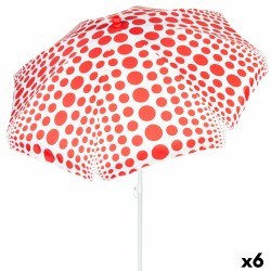 Ombrellone Aktive Rosso 200 x 205 x 200 cm (6 Unità)