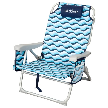 Sedia da Spiaggia Aktive 50 x 80 x 58 cm (2 Unità)