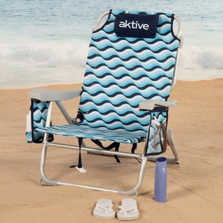 Sedia da Spiaggia Aktive 50 x 80 x 58 cm (2 Unità)