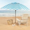 Ombrellone Aktive Azzurro Ø 220 cm 220 x 200 x 220 cm (6 Unità)