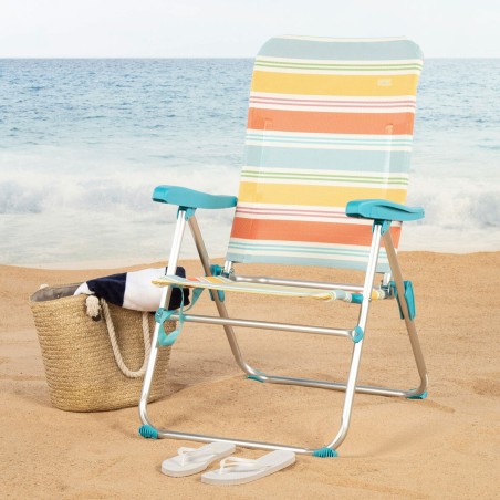 Sedia da Spiaggia Aktive 48 x 95 x 65 cm (4 Unità)