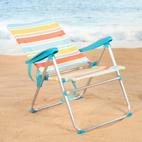 Sedia da Spiaggia Aktive 48 x 95 x 65 cm (4 Unità)