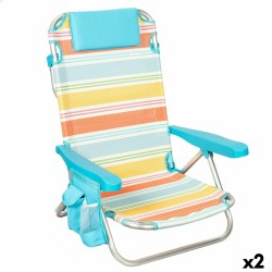 Sedia da Spiaggia Aktive 48 x 75 x 48 cm (2 Unità)