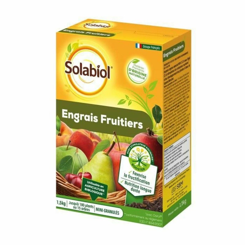 Fertilizzante per piante Solabiol Sofruy15 Fruttato 1,5 Kg Fertilizzante per piante Solabiol Sofruy15 Fruttato 1,5 Kg