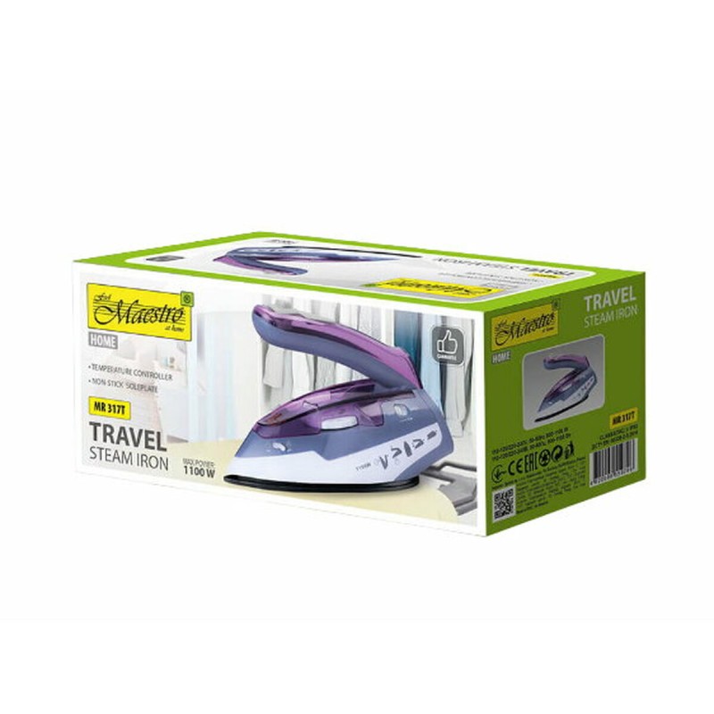 Ferro da Stiro a Vapore Feel Maestro MR-317T 1100 W 9 x 12,5 x 19,5 cm Ferro da Stiro a Vapore Feel Maestro MR-317T 1100 W 9 x 12,5 x 19,5 cm