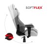 Sedia Gaming Huzaro Hz-Force 6.2 White Mesh Bianco