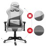 Sedia Gaming Huzaro Hz-Force 6.2 White Mesh Bianco