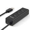Hub USB 4 Porte Unitek Y-3089 Nero