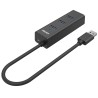 Hub USB 4 Porte Unitek Y-3089 Nero