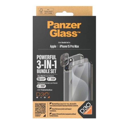Protettore Schermo per Cellulare Panzer Glass B1175+2812 Apple iPhone 15 Pro Max