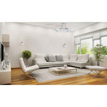 Applique da Parete Activejet AJE-IRMA 1P Bianco Argentato Metallo 40 W 13 x 17,5 x 24,5 cm (1 Pezzi)