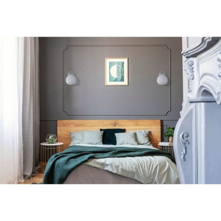 Applique da Parete Activejet AJE-IRMA 1P Bianco Argentato Metallo 40 W 13 x 17,5 x 24,5 cm (1 Pezzi)