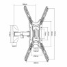 Supporto TV MacLean MC-758 55" 13" 30 Kg