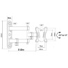 Supporto TV MacLean MC-417 32" 13" 30 Kg