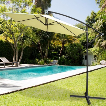 Ombrellone Aktive BANANA Crema Ø 300 cm 300 x 255 x 300 cm