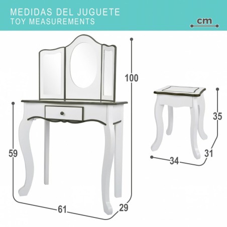 Toletta con Sgabello Woomax Bianco Giocattolo 61 x 100 x 29 cm