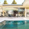 Marbueno Ombrellone Alluminio 8 Stecche D270 cm Poliestere Bianco Giardino, Piscina e Terrazza 10182
