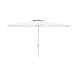 Marbueno Ombrellone Acciaio 8 Stecche D270 cm Poliestere Bianco Giardino, Piscina e Terrazza 10187