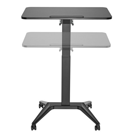 Scrivania MacLean MC-453B Nero Acciaio 80 x 52 cm