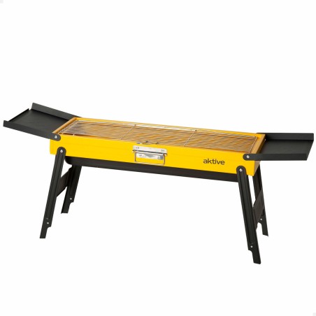 Barbecue Portatile Aktive Acciaio 89 x 32 x 22 cm Giallo