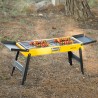 Barbecue Portatile Aktive Acciaio 89 x 32 x 22 cm Giallo