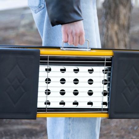 Barbecue Portatile Aktive Acciaio 89 x 32 x 22 cm Giallo