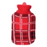 Borsa Acqua Calda EDM 76773 Rosso Scozzese Lana 2 L Plastica