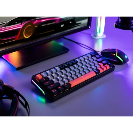 Tastiera meccanica Tracer TRAKLA47297 Bianco Multicolore QWERTY