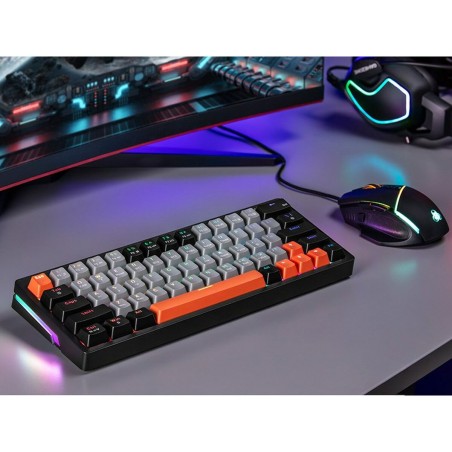 Tastiera meccanica Tracer TRAKLA47297 Bianco Multicolore QWERTY