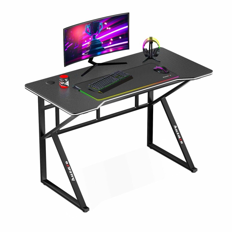 Scrivania Gaming Huzaro HZ-Hero 1.6 Black Nero 120 x 75 x 60 cm Scrivania Gaming Huzaro HZ-Hero 1.6 Black Nero 120 x 75 x 60 cm