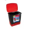 Secchio della spazzatura Vileda ECO-LOGIC polipropilene 39 L Nero Rosso Rosso/Nero