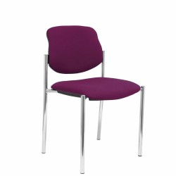 Sedia per Reception Villalgordo Piqueras y Crespo BALI760 Viola Ecopelle