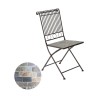 Sedia Pieghevole Kaemingk Stuttgart Bianco Marrone 39 x 39 x 9 cm