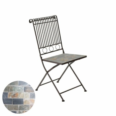 Sedia Pieghevole Kaemingk Stuttgart Bianco Marrone 39 x 39 x 9 cm