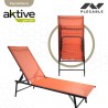 Lettino reclinabile Aktive Arancio 180 x 35 x 49 cm (2 Unità)