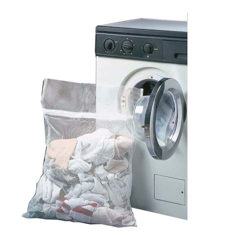 Busta per il Bucato Metaltex Bianco Nylon (2 Pezzi) Busta per il Bucato Metaltex Bianco Nylon (2 Pezzi)