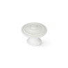 Pomo Rei 3110 Bianco Metallo Ø 35 x 26 mm 4 Pezzi