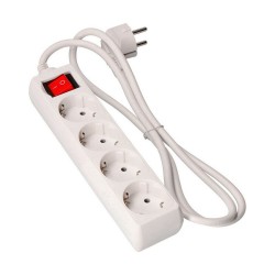 Multipresa con 4 Prese con Interruttore EDM 41010 Schuko (1,5 m)